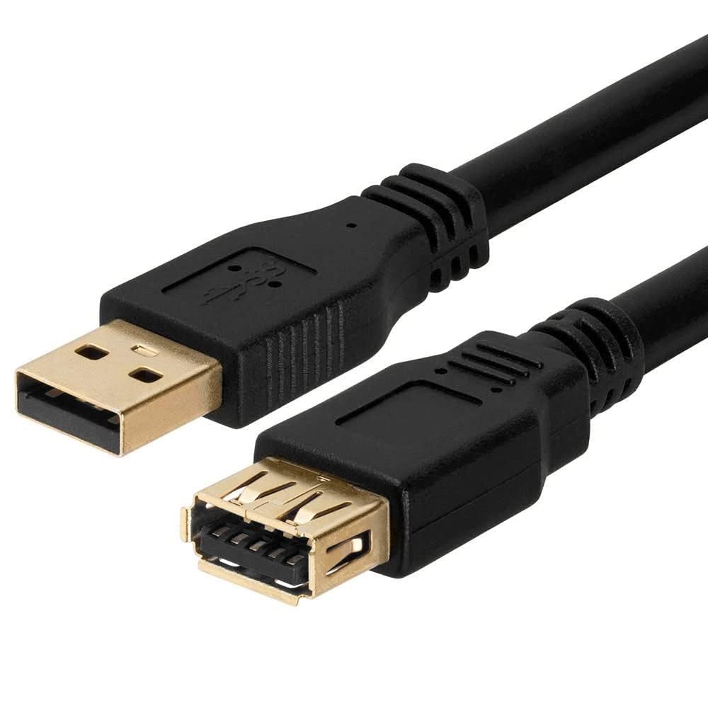 Cmple - USB 3.0 A Male to A Female Extension Gold Plated Cable - 3FT (Blue) (674-Amazon)