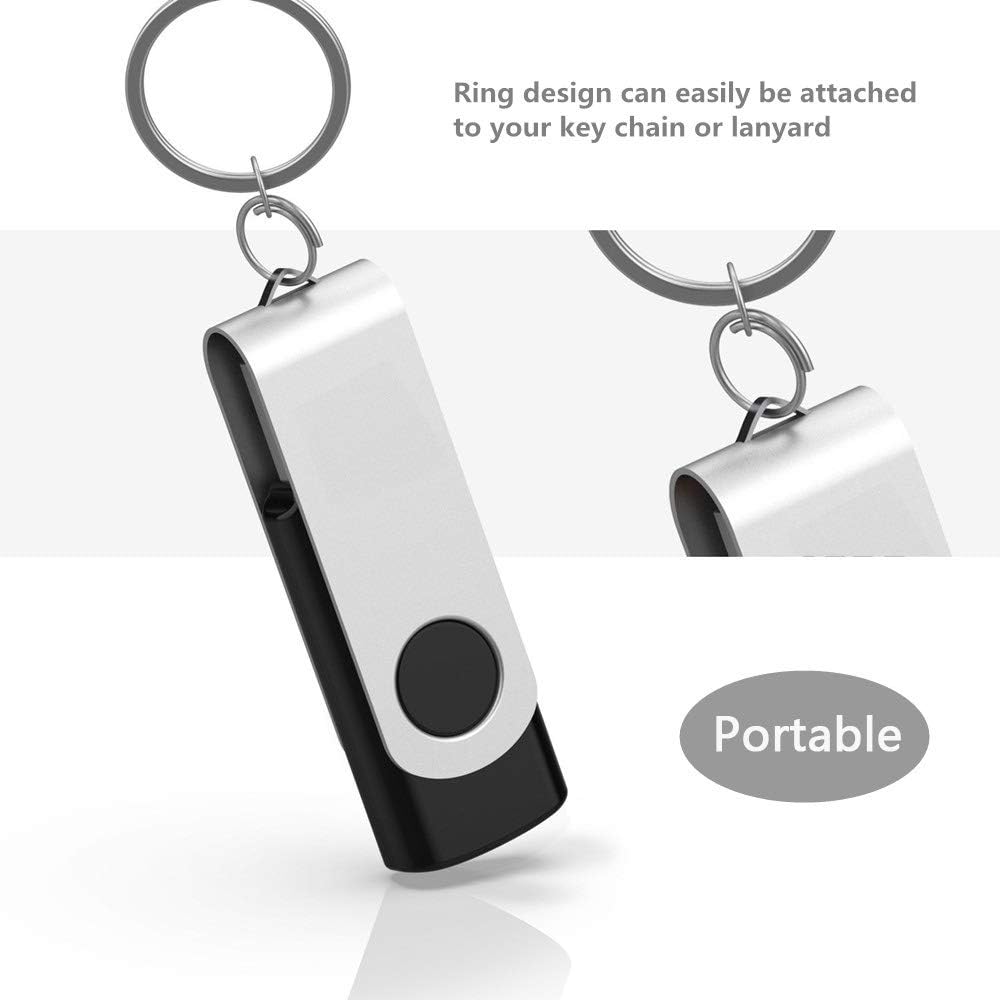 Aiibe 16GB Flash Drive 100 Pack USB Drives 16GB USB Flash Drives Bulk Thumb Drive USB 2.0 Memory Stick PenDrive, Black