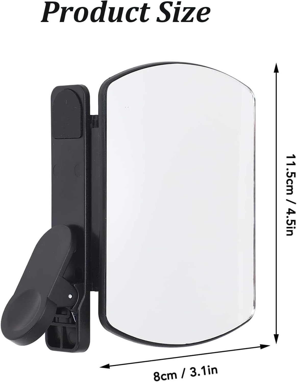 Mirror Effect Lens - Capture Stunning Reflections Instantly, Smartphone Camera Mirror Reflection Clip Kit, Mirror for Phone to Use Back Camera (White*2pcs)