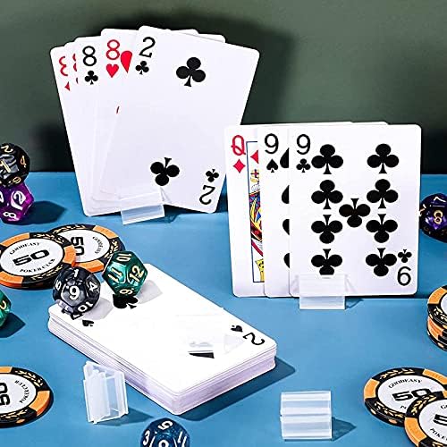 50pcs Clear Game Card Stands Plastic Game Piece Holder for DIY Board Game Party Favor