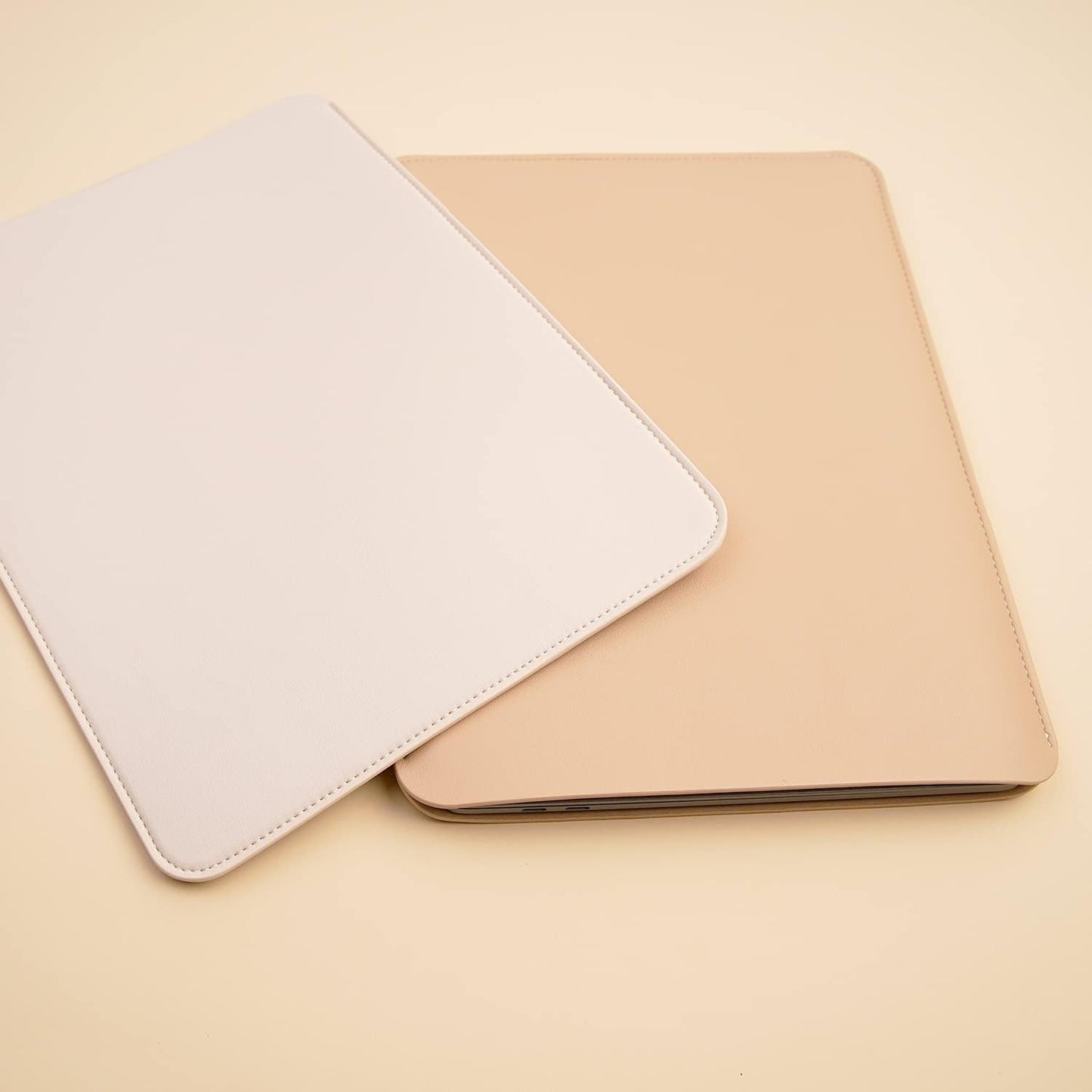 Laptop Sleeve 14 Inch Compatible with New 14 inch MacBook Pro A2992/2918 M3 A2442, A2779, Surface Laptop 13.5 Color Beige