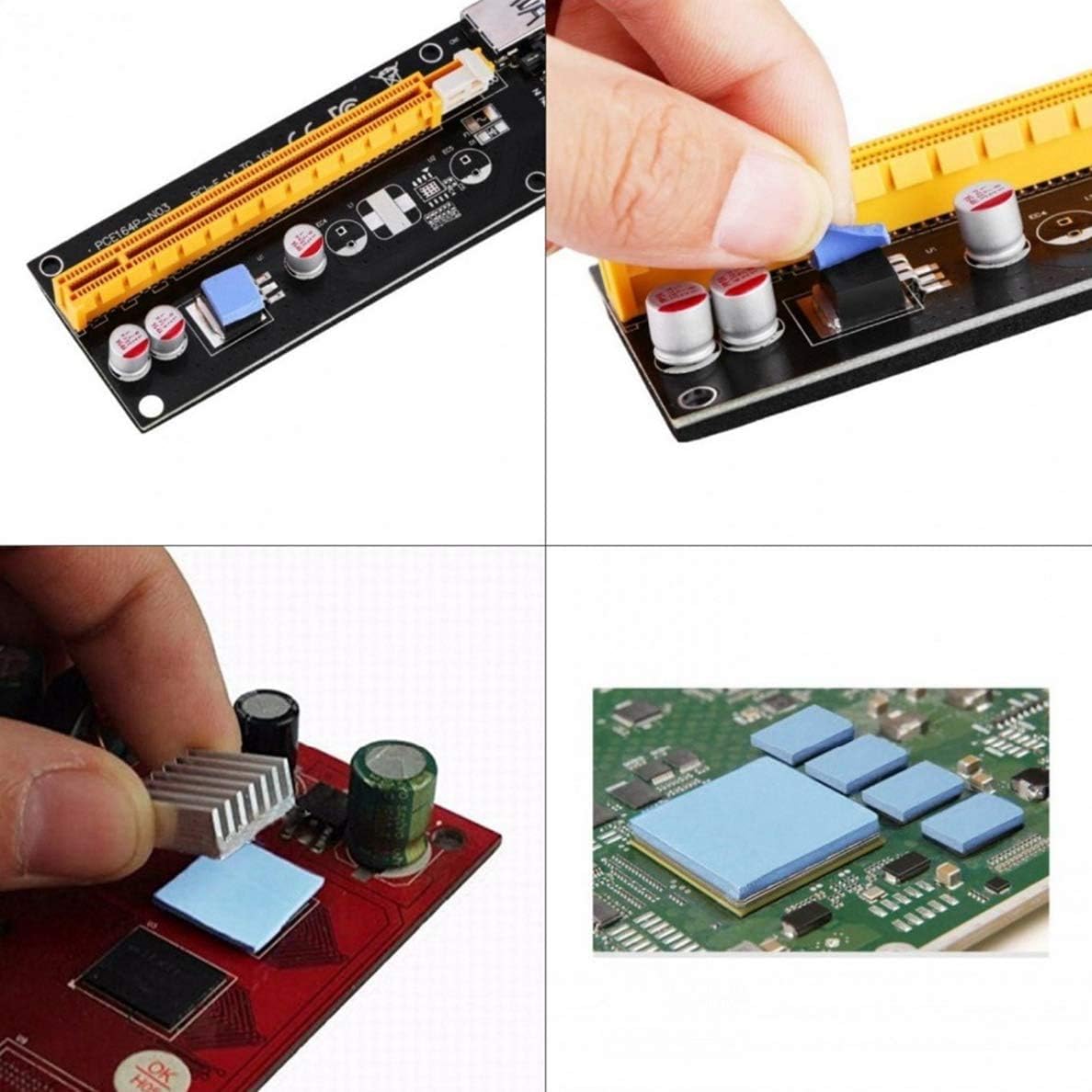 Thermal Pad, 200x200x2mm, Highly Efficient 6.0 W/mK, Insulated Heat Resistant Silicone Pad for IC SSD CPU GPU Heat Sink LED Cooling