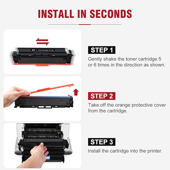 075 Toner Cartridge Compatible Replacement for Canon 075 075H Toner Cartridge Set Works for Canon Color imageCLASS MF662Cdw MF663Cdw MF665Cdw LBP646Cdw LBP647Cdw LBP640 MF660 Series Printer, 4 Pack