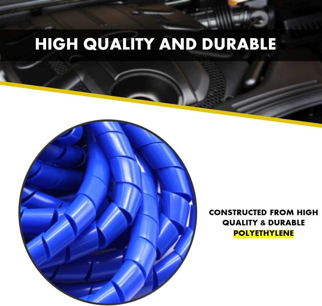 Kable Kontrol Vortex Spiral Cable Wrap - 1/8” Inch 100’ Feet Long - Hose Protector Flexible Polyethylene Wire Conduit Tubing Cable Sleeve Cord Cover to Organize Wires – Natural