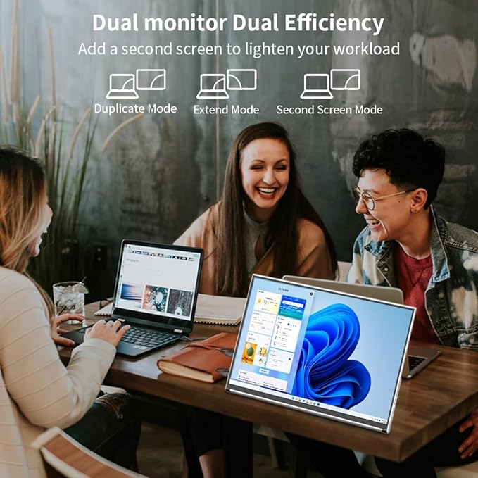 OLED Portable Monitor- 4K Portable Laptop Display 16 Portable Gaming Monitor 100% DCI-P3 HDMI/USB-C External Screen for Laptop Phone/Switch/Xbox