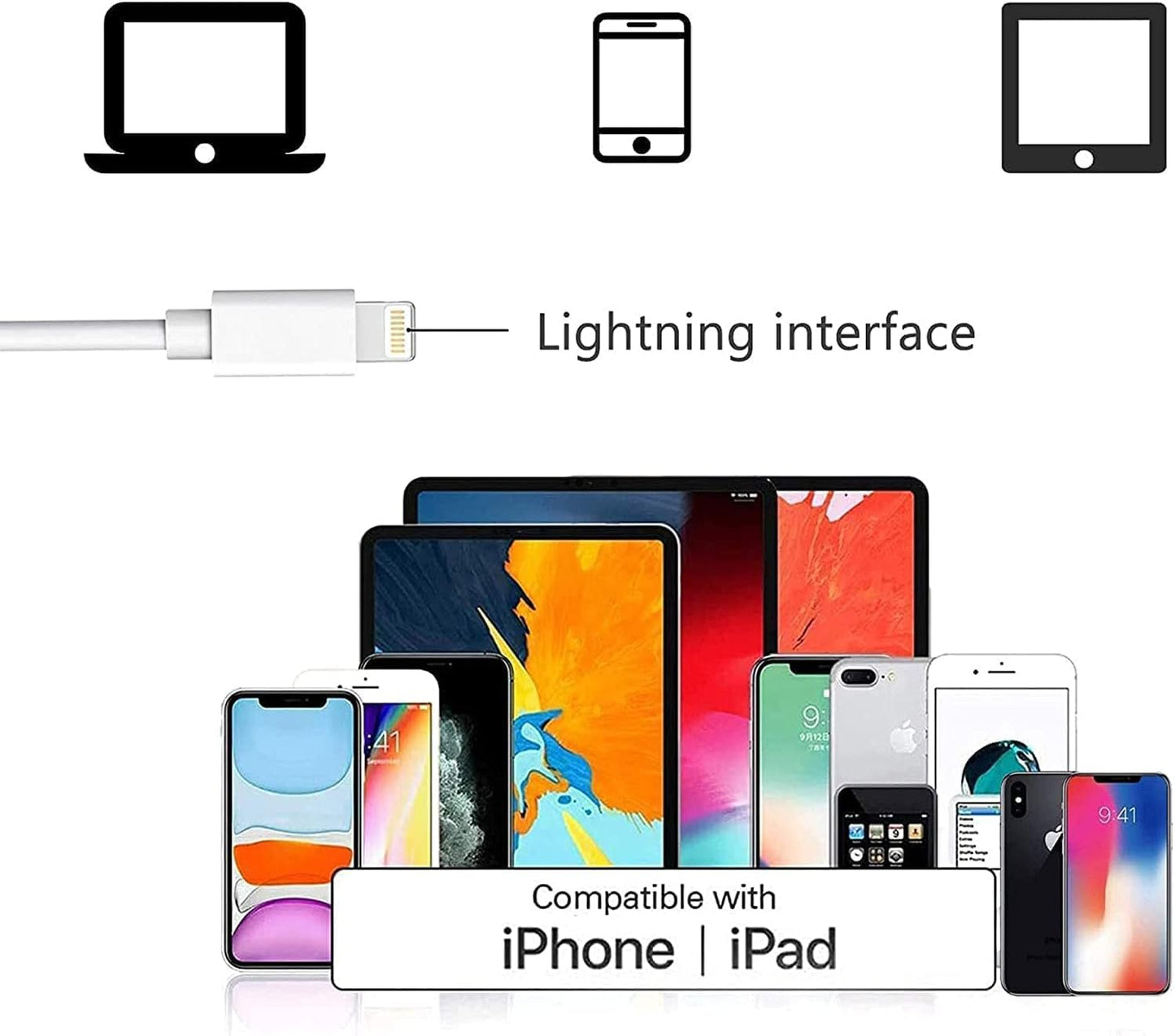 Apple MFi Certified 2 Pack Lightning to 3.5mm Headphone Aux Audio Jack Adapter, iPhone Dongle Cable Earphones Headphones Converter Compatible with iPhone 13 12 11 Pro X XR XS Max 8 7 (3)