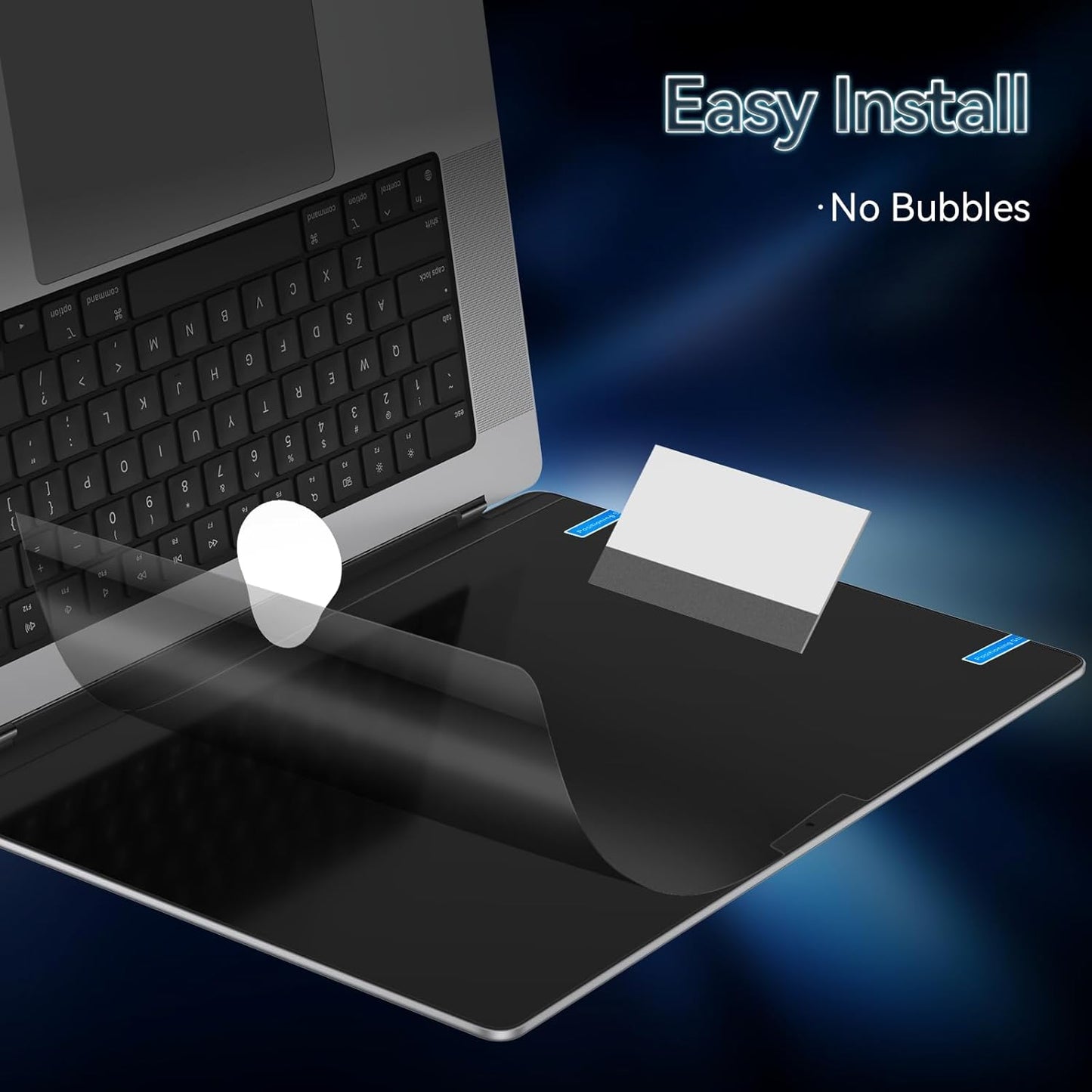360° Privacy Screen for MacBook Air 15 Inch (2023-2025, M2 M3 M4) - A2941 A3114 A3241, 4 Way Privacy Anti Glare Blue Light Filter Shield Film Anti Spy Laptop Protector for Mac 15.3In Computer