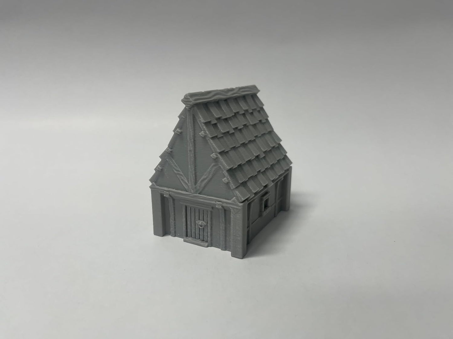 Paintable Tabletop Miniature Little Town Building Terrains Compatible with RPG War Games - 18mm Scale Dioramas Building Set Scenery with Medieval Architecture Style by HAUTICO (HVillageHouses2-1)