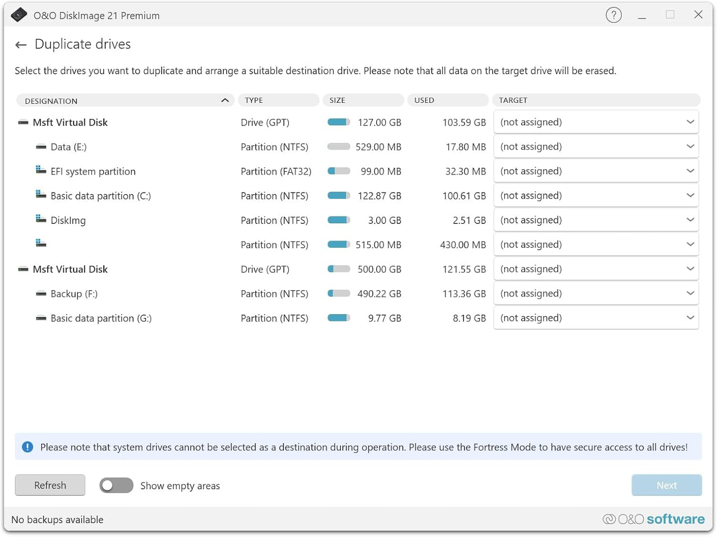 O&O DiskImage 21 Premium - Reliable data backup for Windows PCs, hard drives +SSDs. System recovery, disk cloning + data loss protection for Win 11, 10