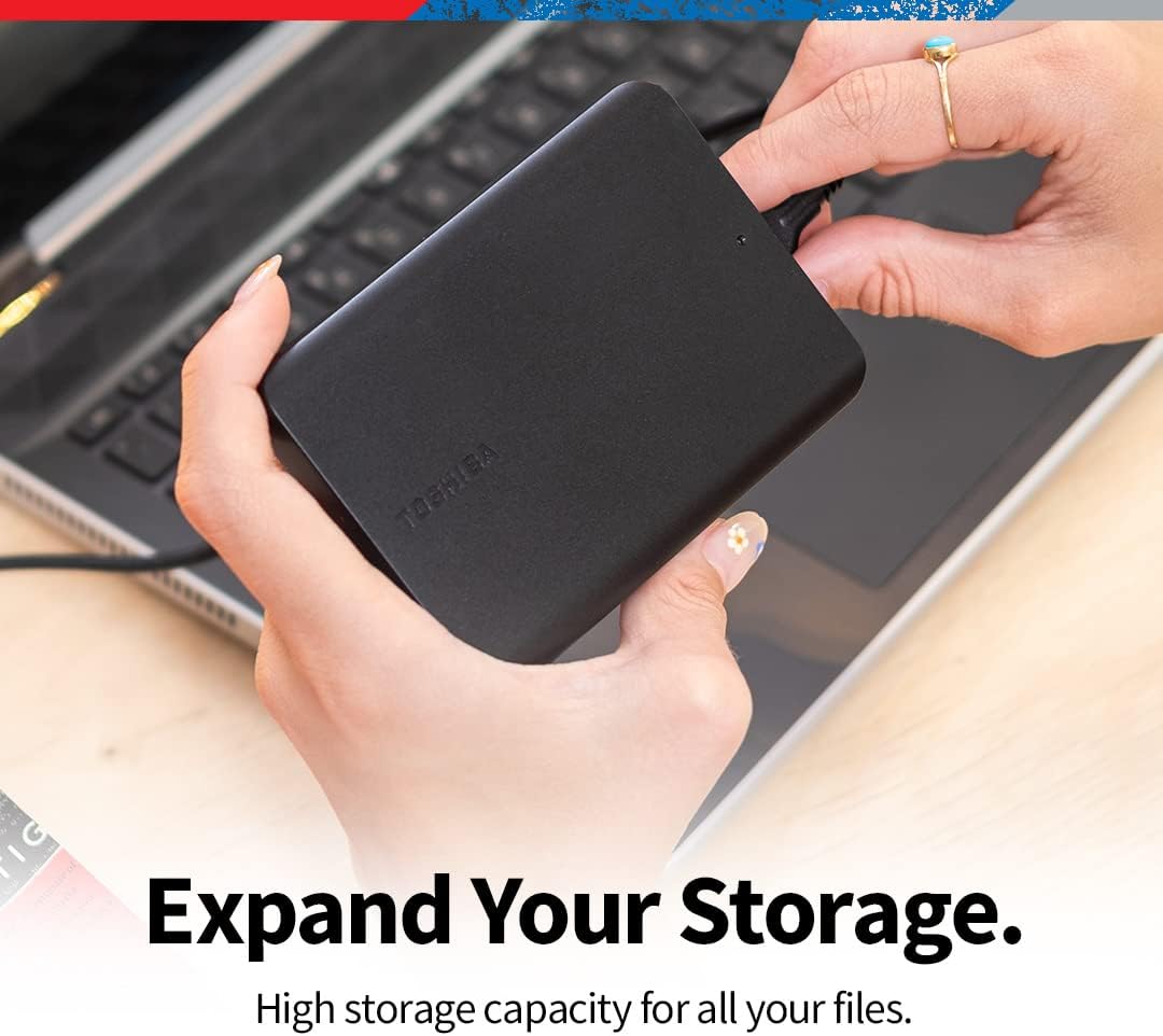 TOSHIBA Canvio Advance 2TB & Basics 1TB Portable External Hard Drives USB 3.0