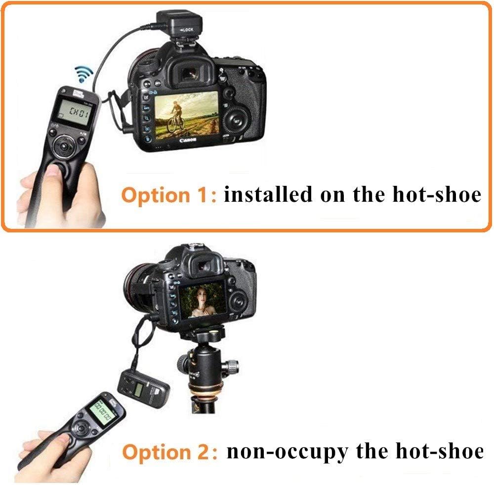 Pixel Timer Shutter Release TW283-N3 Wireless Remote Control Compatible with Canon 5D Mark-III/Mark-IV 5D R5 R5C 10D 1DX 1DC 1DS 1D 5DS 5DSR 20D 6D 7D Mark-II 7D 50D 40D 30D D60 D30 D2000