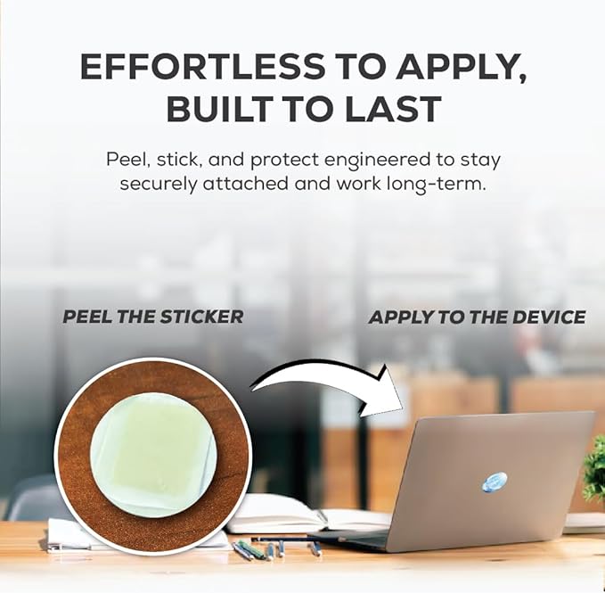 Pack of 6 EMF Stickers for Cell Phone- 5G Ready Harmonizer Stickers Proudly Made in USA for Cell Phones, Laptops or Tablets- EMF mega Shield for All Electronic Devices (Wings of Peace)
