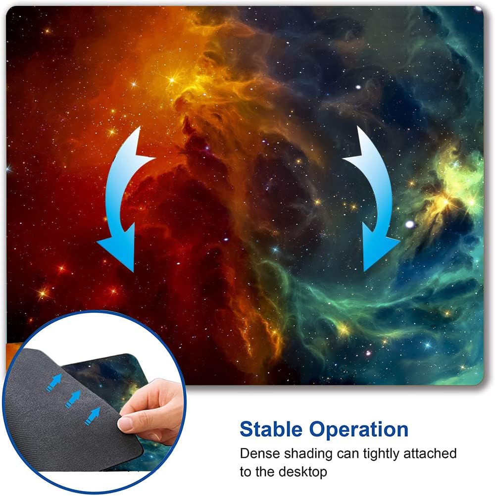 IMAYONDIA Square Galaxy Mouse Mat: Waterproof, Non-Slip, Cool Laptop & Computer Mouse Pad