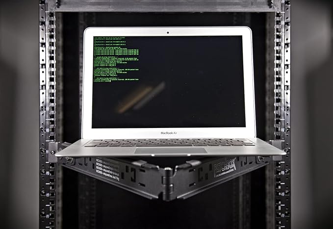 PATCHBOX Setup.exe 3 Installation Tool - Easy Mount for Patch Panels Servers Fits 19” Rails, Square and Threaded Holes - Computer Cabinet and Network Racks - Laptop, Device Workshelf, Holds 110 lbs