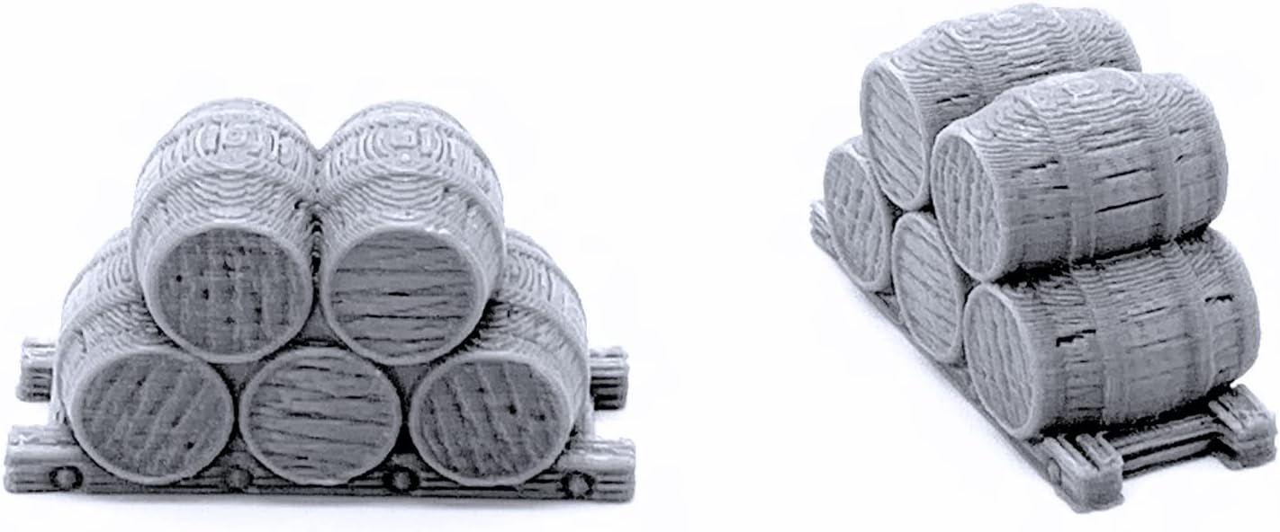 Cargo Piles DND Terrain Compatible with Dungeons and Dragons, Warhammer 40k, 28mm Miniature Wargaming, Tabletop RPGs, Wargame Scenery