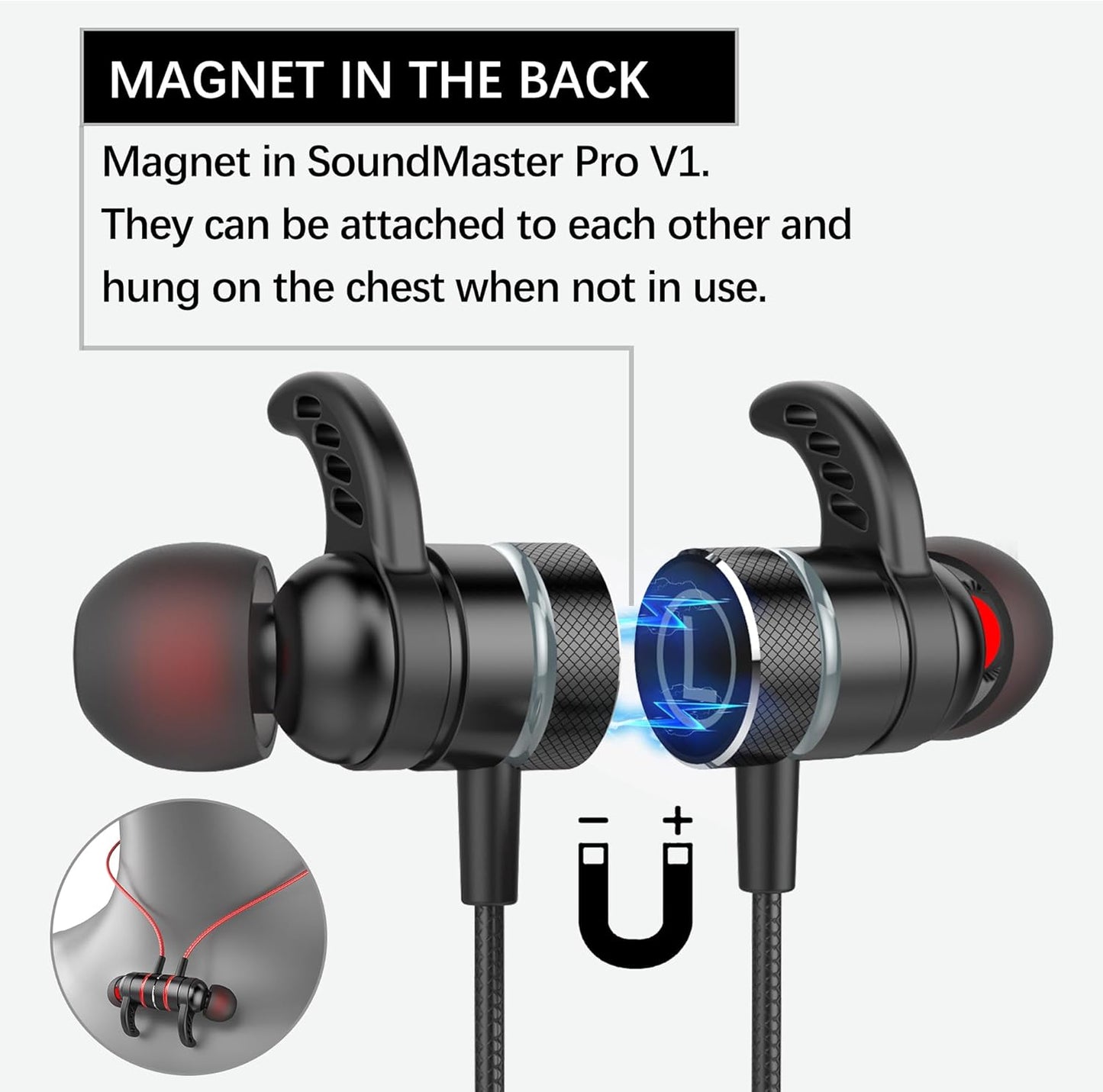 SoundMaster Pro V1 - Gaming Earphones with Dual Audio Drivers,Battle Buds,in-Line Mic with Mute and Volume Control, Compatible with Xbox Series,Xbox One,PS5,PS4,Switch,Pc with 3.5mm Aux