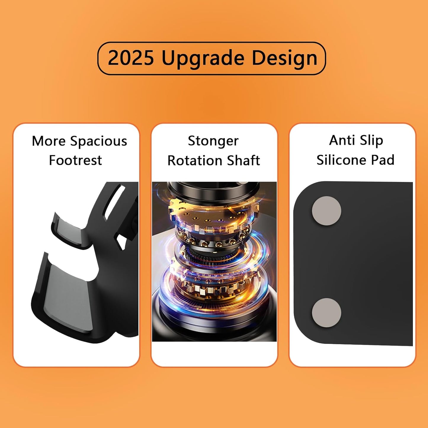 Larger Metal Tablet Stand, Adjustable 360° Rotation Tablet Holder Compatible with 4-16" Tablet Such as iPad Pro, iPad Air, iPad Mini, Tab S10 Ultra, Black