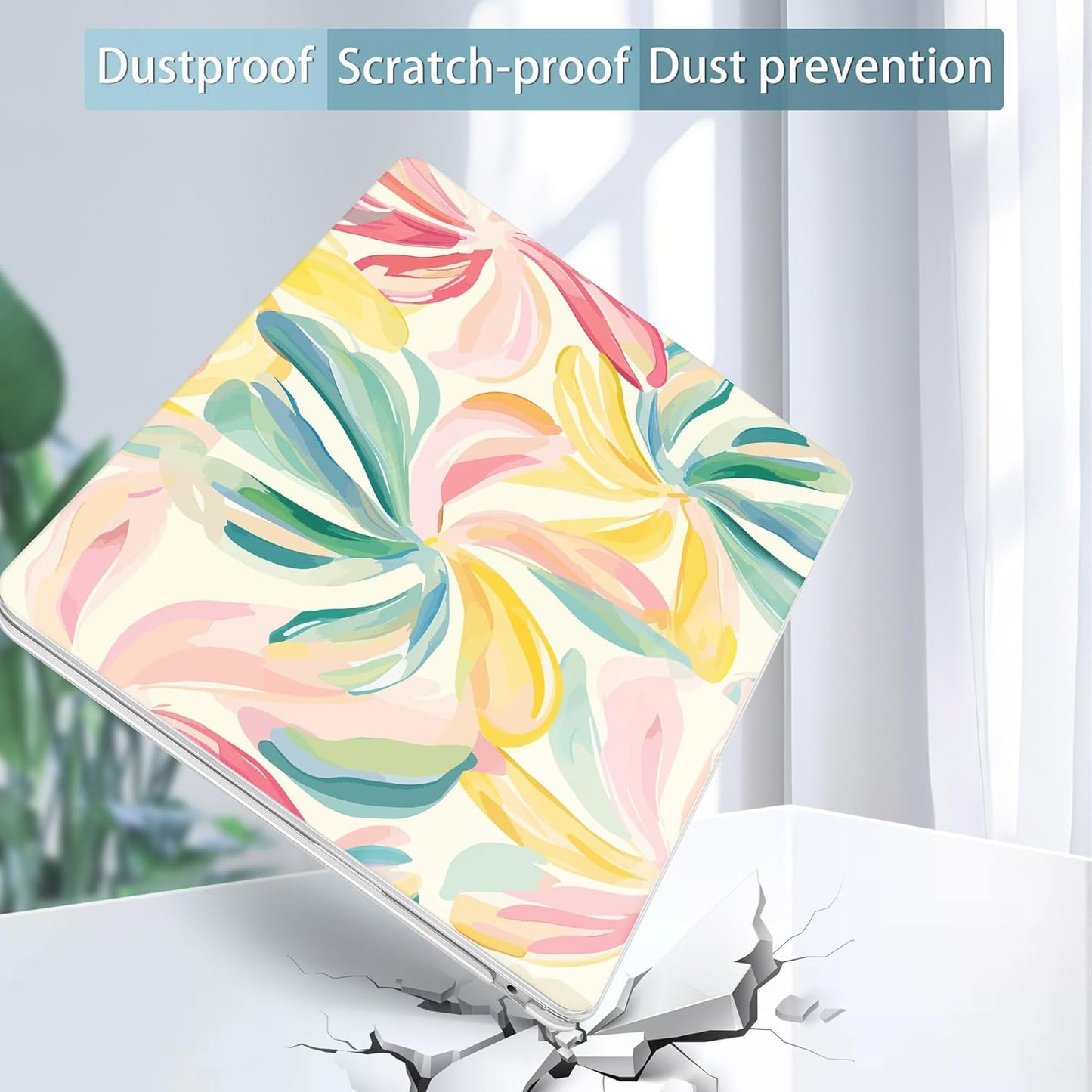 May Chen for MacBook Air 13.6 Inch Case 2025/2024/2023/2022 Release (Model A2681 A3113 A3240, M2 M3 M4 Chip) – Hard Shell Laptop Cover with Keyboard Cover & Screen Protector,Flower Blooming