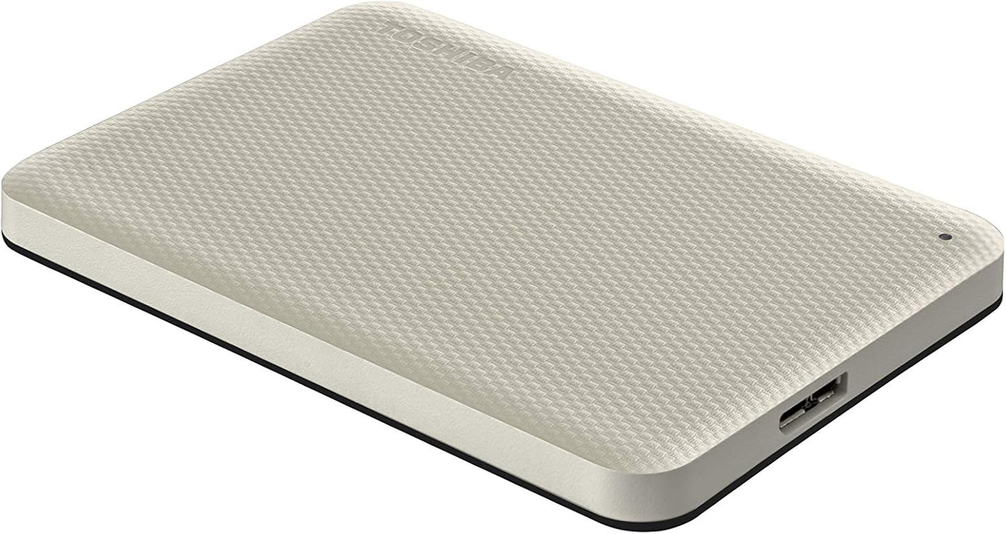 Toshiba Canvio Advance 2TB Portable External Hard Drive USB 3.0, White - HDTCA20XW3AA