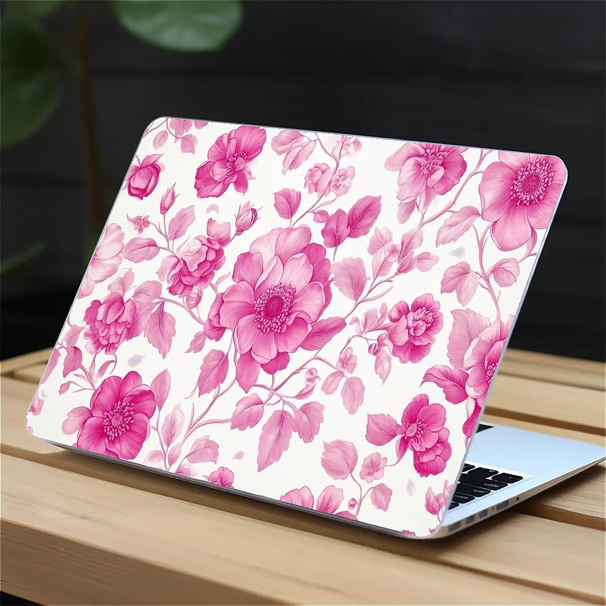 Compatible with MacBook Air 13.3 13.6 Inch Case 2022 2021 2020 2019 Plastic Hard Shell Case Cover,13.3 Pro(A1706/A1708/A1989/A2159/A2289/A2338), Pink Vintage Floral