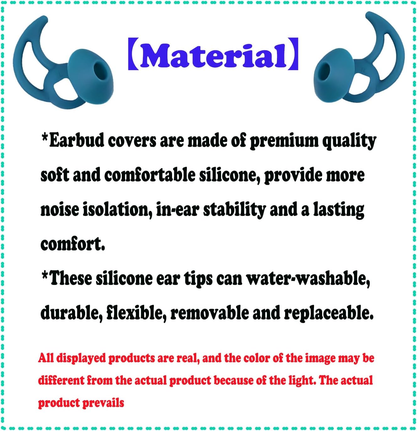 3 Pairs Large Earbud Tips Compatible with Bose QuietComfort and Sport Earbuds