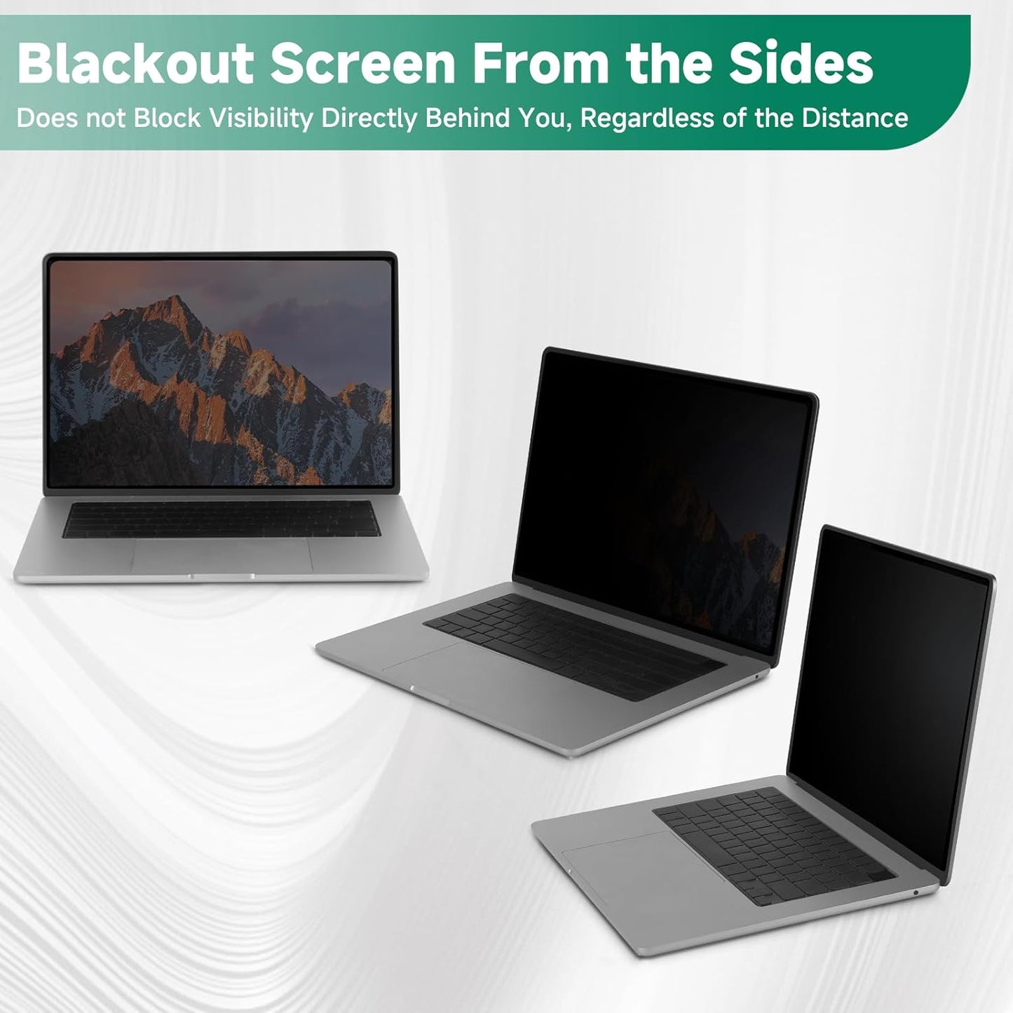 Nano-Suction Laptop Privacy Screen 14 Inch 16:9, Removale Screen Privacy Shield for Laptop, Anti Glare, Anti Bule Light, Screen Protector for Lenovo HP Dell Acer Asus Thinkpad
