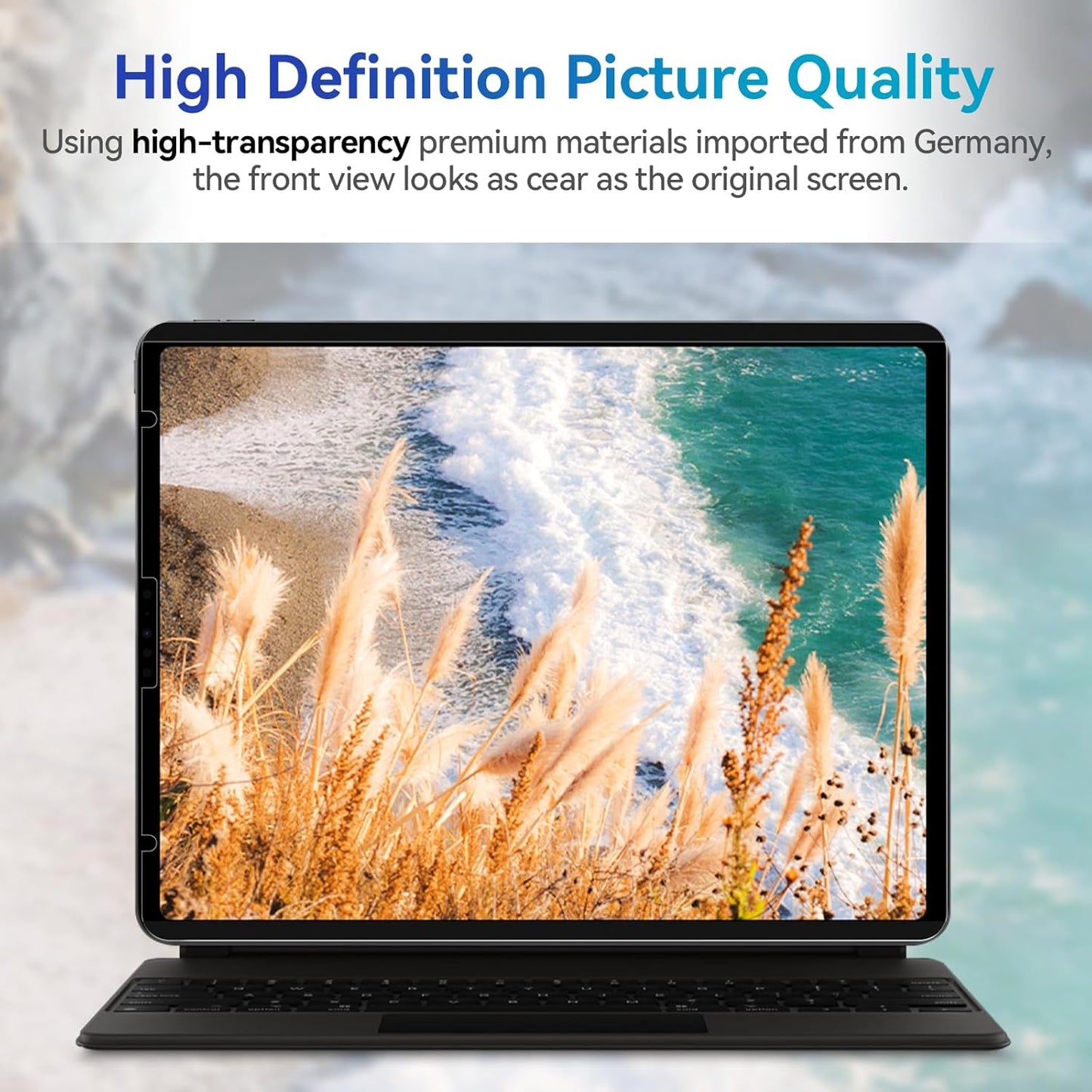 Magnetic Privacy Screen Protector Compatible with iPad 9th 8th 7th 10.2 Inch & iPad Air 3th & iPad Pro 10.5", Removable Anti Glare Blue Light Bubble-Free Black Security Protector Private Filter
