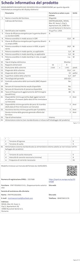 Dual Monitor 14 Inch 2K OLED,Portable Touch Monitor for Laptop Extender| 2K |100% DCI P3|Plug-Play|Stand- VESA| |Slim-Frameless| Computer Triple Display Laptop PC Windows Mac