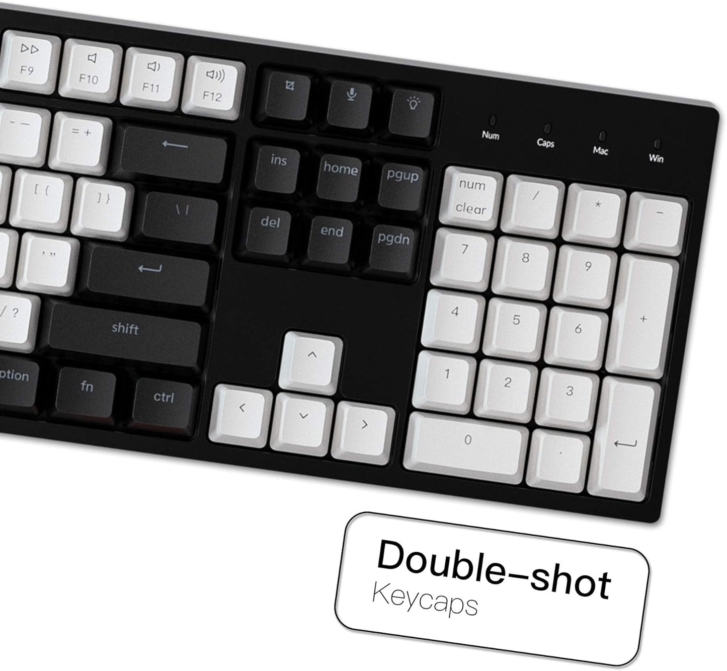Keychron C2 Full Size 104 Keys USB Type-C Wired Mechanical Gaming Keyboard for Mac Layout, Gateron G Pro Brown Switch/RGB Backlight/Double-Shot ABS keycaps Computer Keyboard for Windows Laptop PC