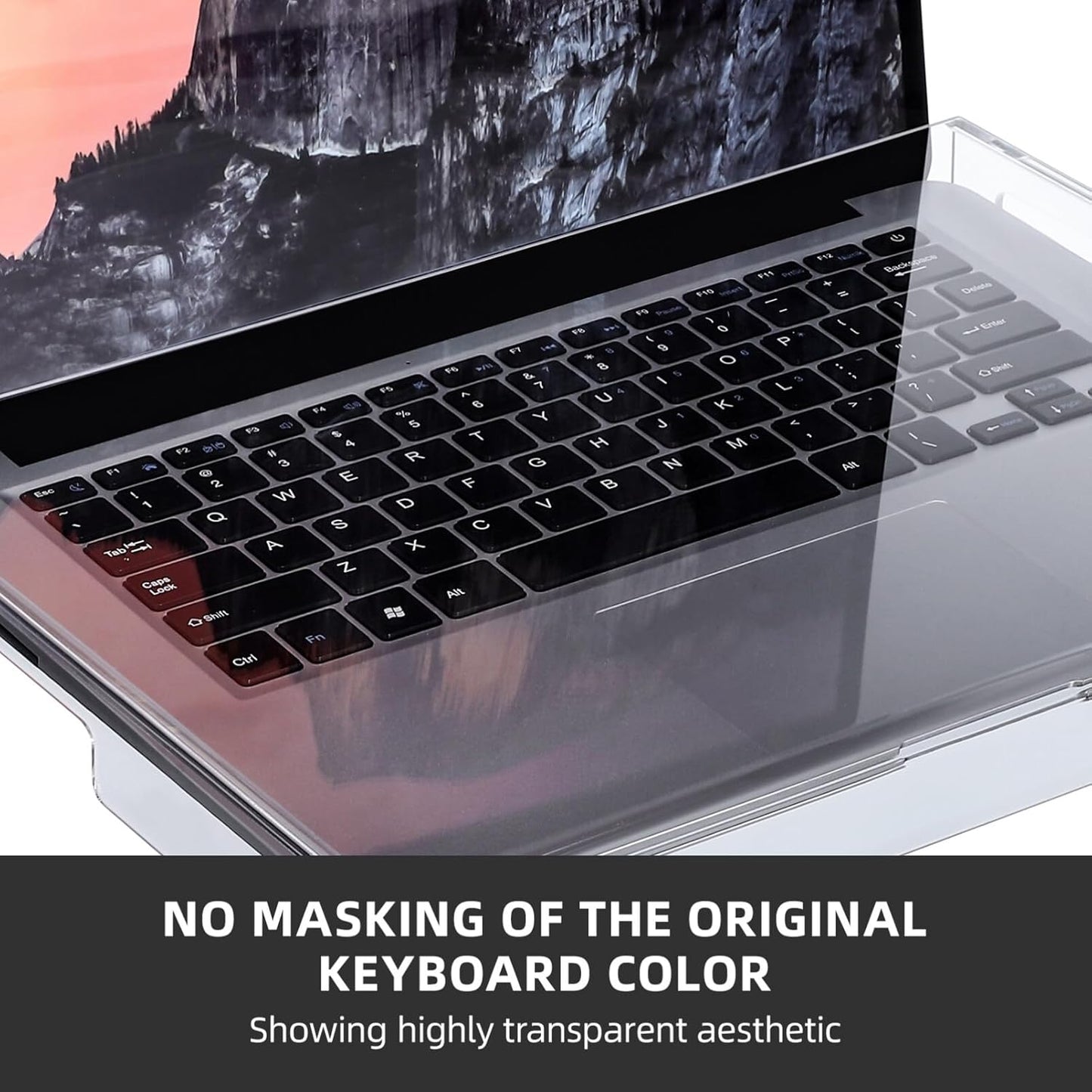 DOITOOL Clear Acrylic Keyboard Cover Protector, 14 in Laptop Keyboard Cover Mechanical Laptop Protector Cats from Touching Keyboard,13.8x9.8x0.6in
