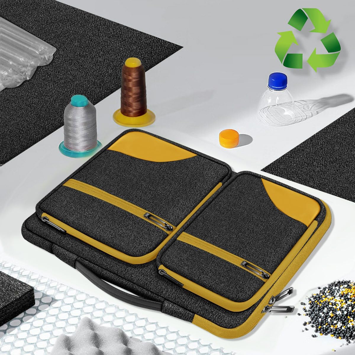 ZINZ Laptop Case 15 15.6 16 inches Sleeve Slim Briefcase Spill-Resistant Handbag for Most Popular 15" 15.6" 16" Notebooks,B01YL02
