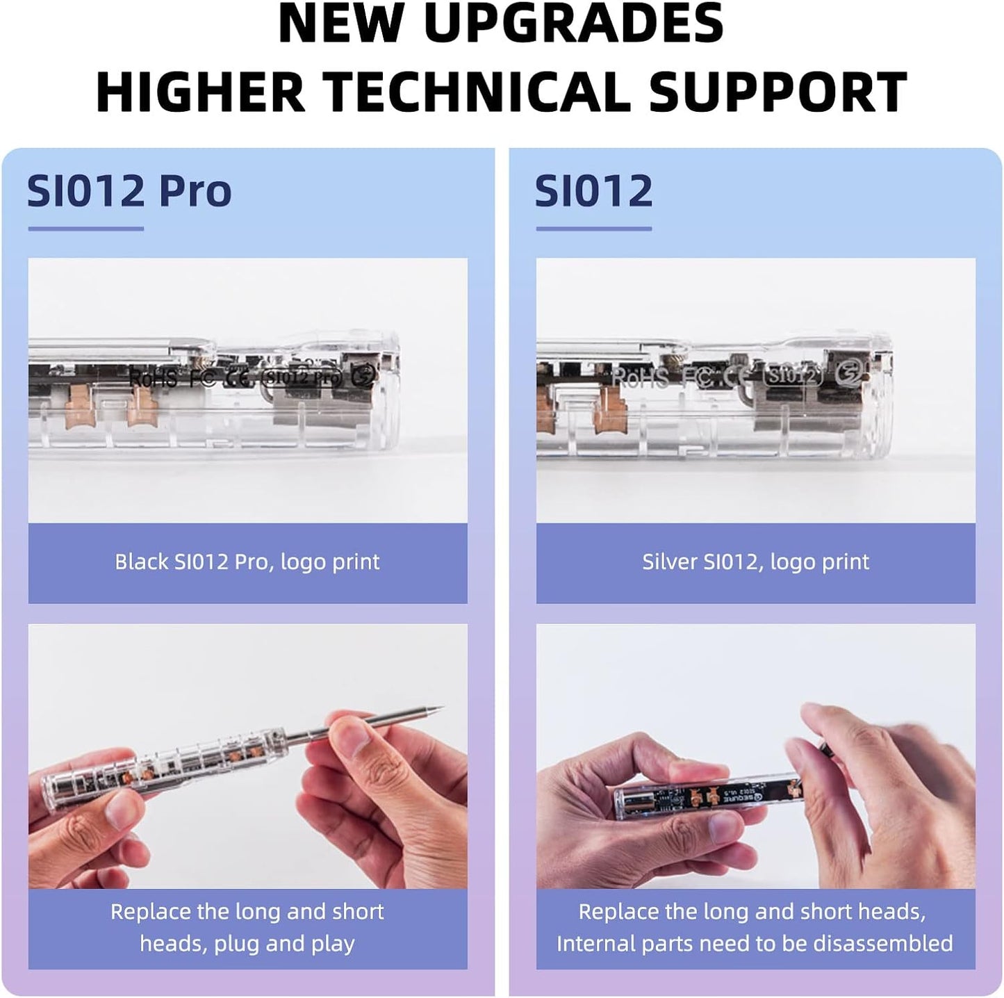 68W Electric Soldering Iron,SEQURE SI012 Pro Outdoor Portable Solder Iron, OLED Screen Digital Soldering Tools, Auto Start Heating, XT60 Cable,19V Adapter, Storage Bag, Tin Wire - TS D24