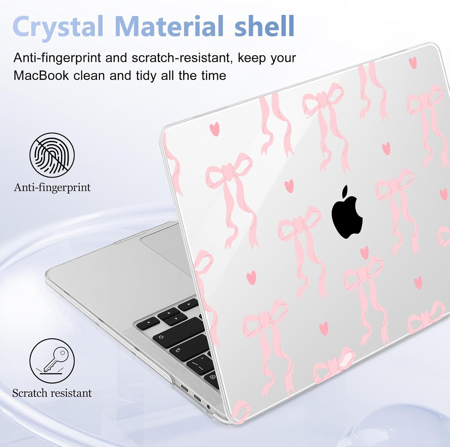 for MacBook Pro 16 inch Case 2019 2020 Release Model A2141, Plastic Hard Shell Cover with Keyboard Cover & Screen Protector for MacBook Pro 16 inch with Touch Bar & Touch ID, Bow