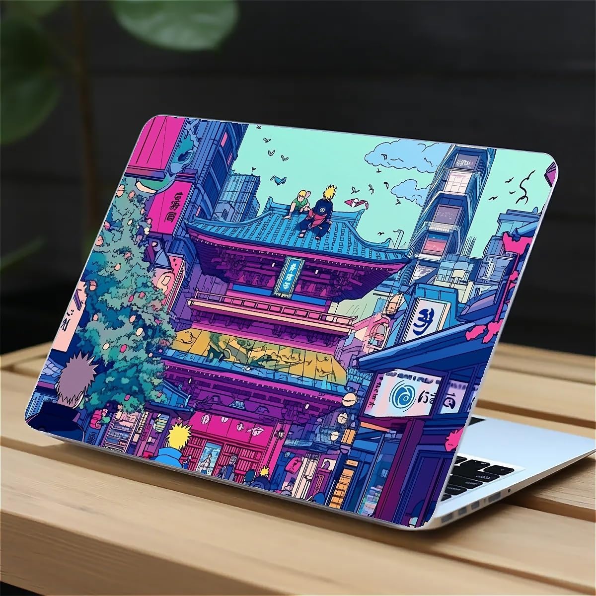 Compatible with MacBook Air 13.3 13.6 Inch Case 2022 2021 2020 2019 Plastic Hard Shell Case Cover,13.3 Pro(A1706/A1708/A1989/A2159/A2289/A2338), Traditional Japanese Architecture