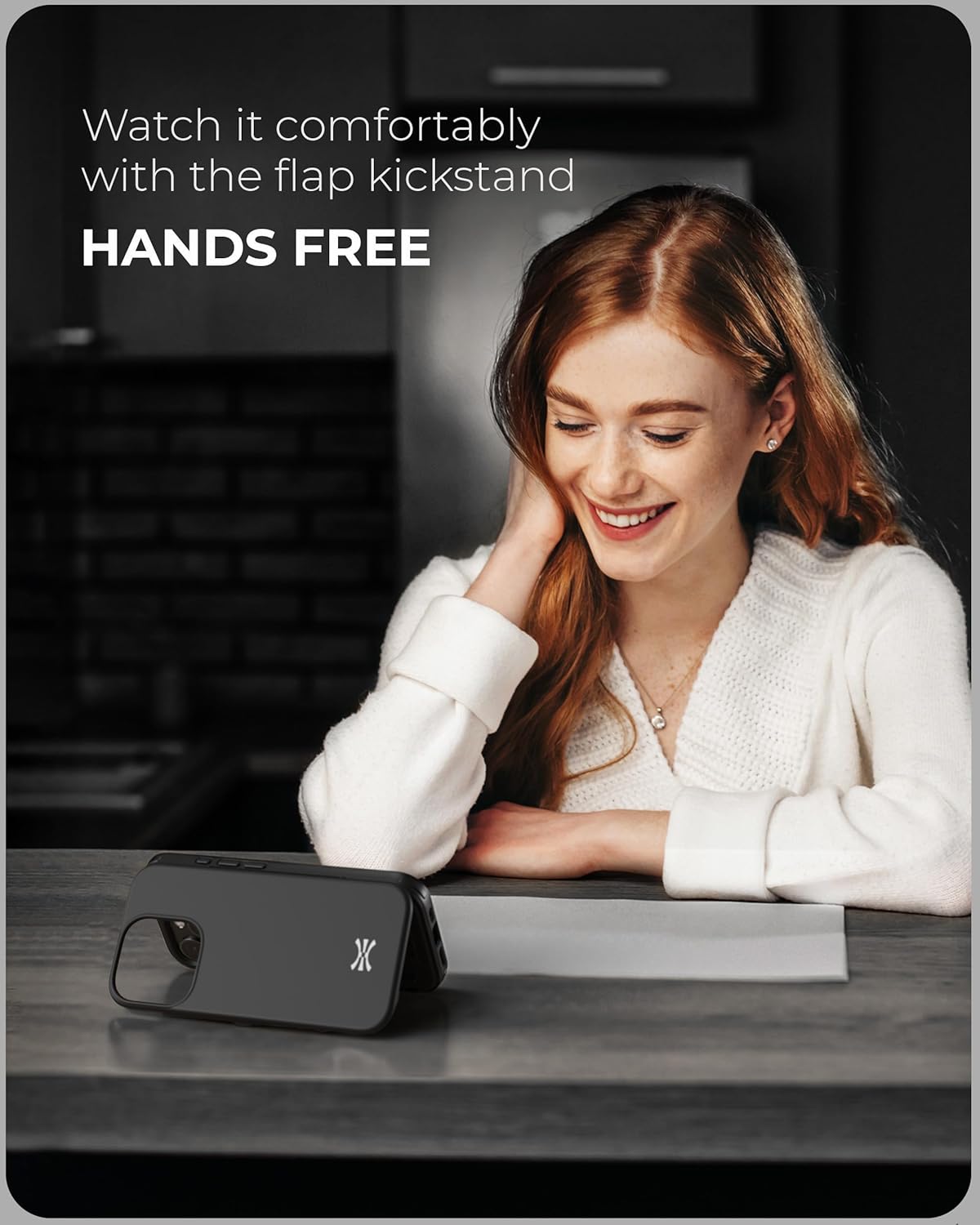 TORU CX Slim for iPhone 16 Pro Case Wallet | Protective Shockproof Heavy Duty Cover with Hidden Card Holder & Card Slot | Mirror & Wrist Strap Included - Black