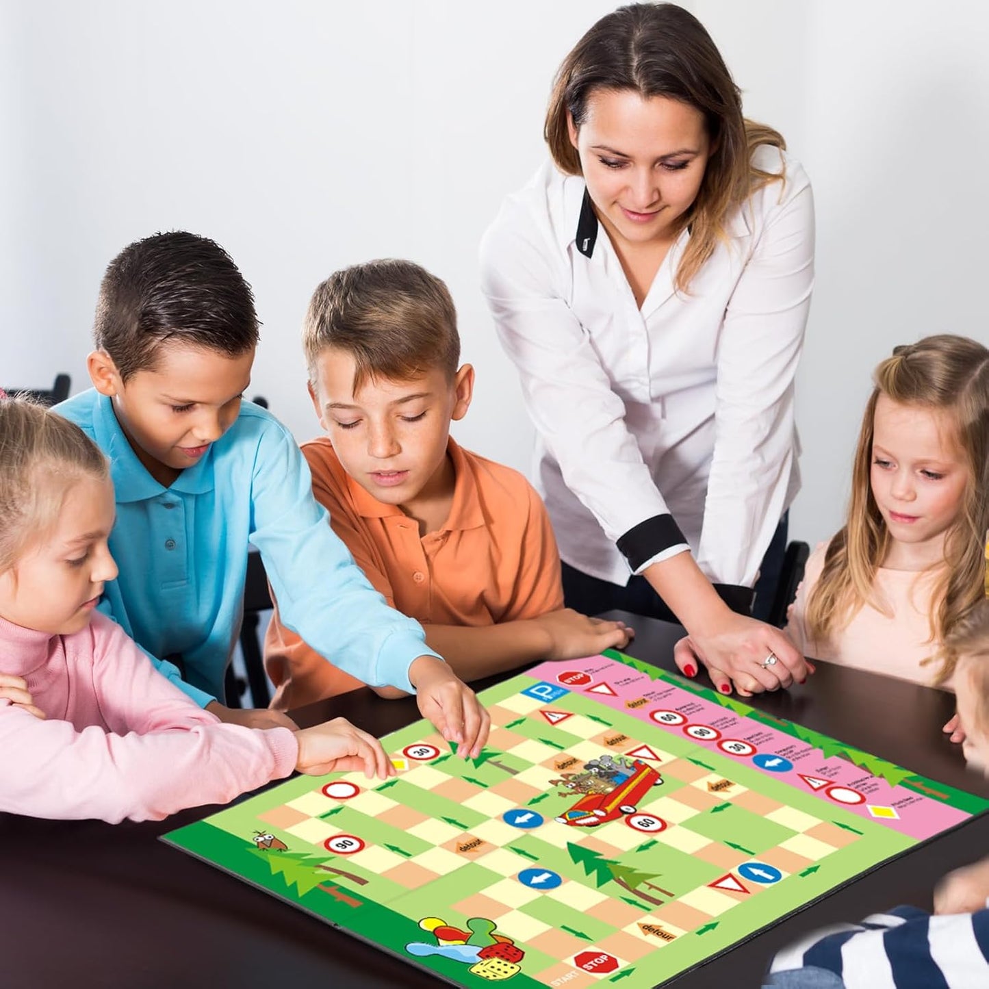 Zhanmai 4 Pcs Folding Blank Game Board, 20" x 20" DIY Create Make Your Own Game Board, Blank Quad Fold Dry Erase Battle for Family School Classroom DIY Activities