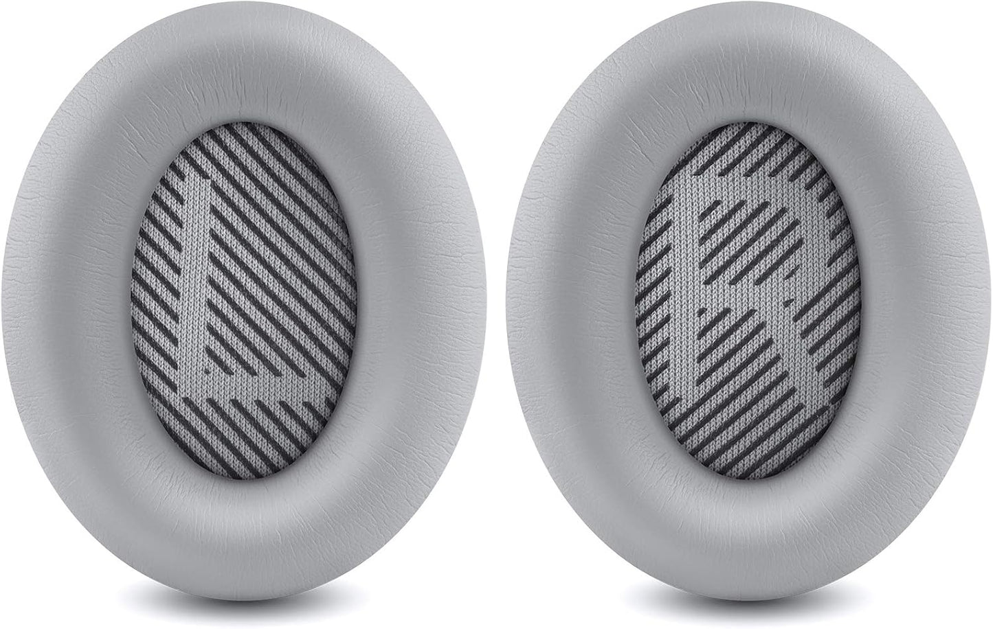 Professional Replacement Ear Pads for Bose QuietComfort 35 QC15 QC25 QC2 QC35/ Ae2 Ae2i Ae2w SoundTrue & SoundLink Over-Ear/Around-Ear Headphones/Soft Protein Leather (Silver)