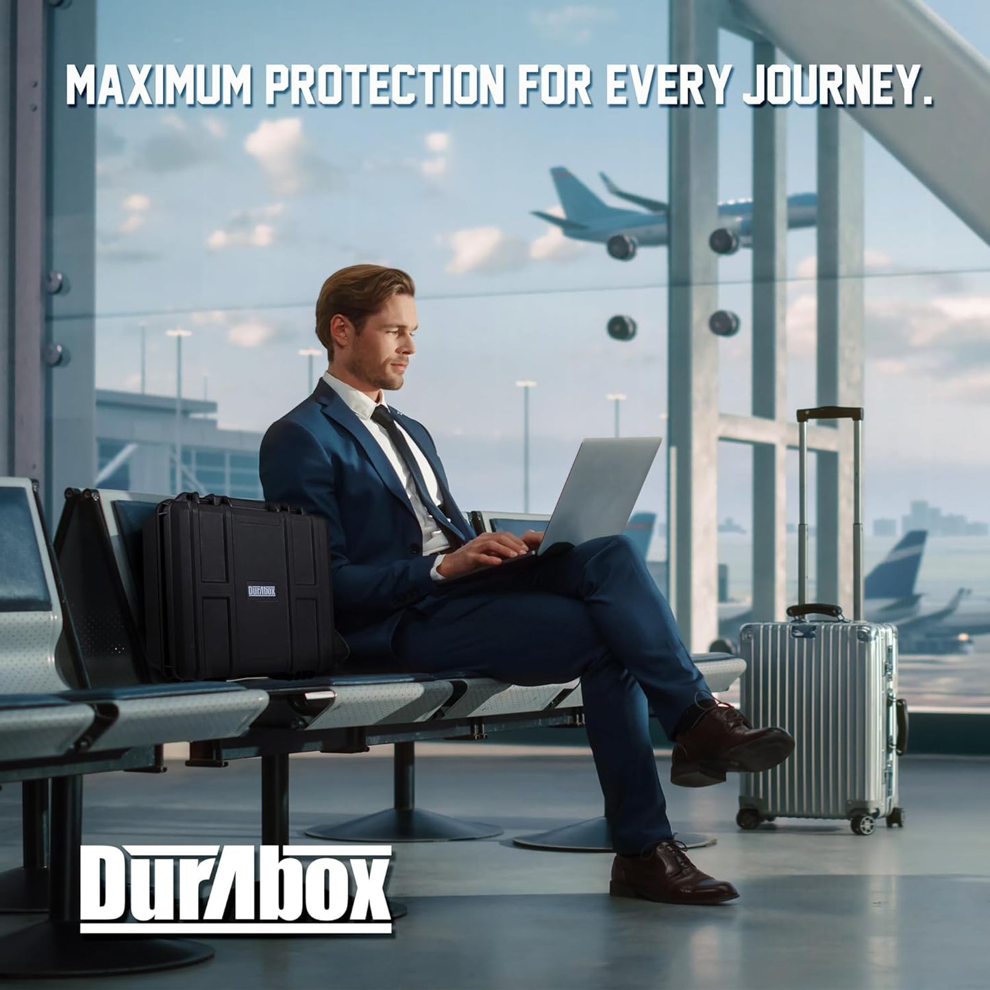 All Weather Hard Case 19 x 17 x 8” - TSA Approved Hard Shell Travel Case with Customizable Foam for Cameras, Lenses, Laptops, Electronics, Guns, Pistols and Other Gear