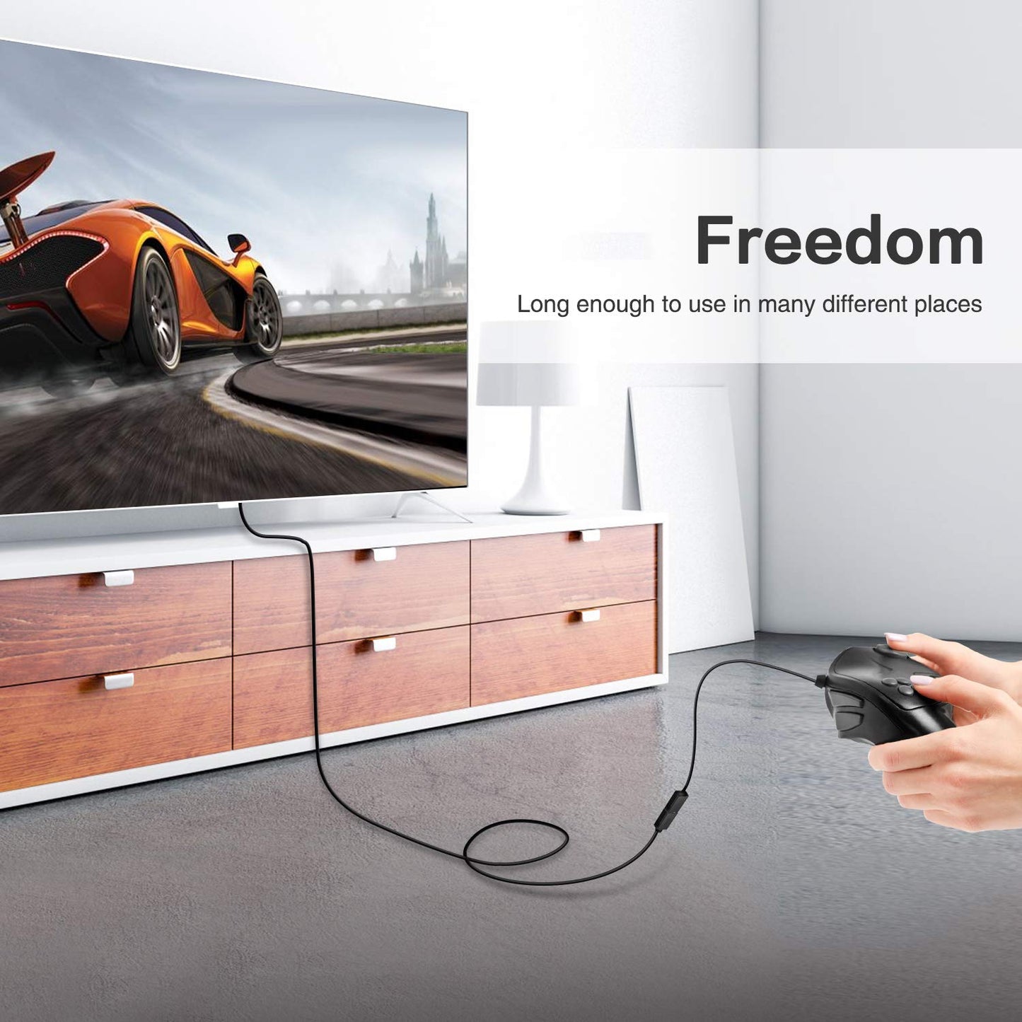 VCZHS Tech USB Extension Cable 20ft - High Speed USB 3.0 Extender Male to Female Cord, Durable & Flexible for Mouse, Keyboard, Printer, Flash Drive, Webcam, and More