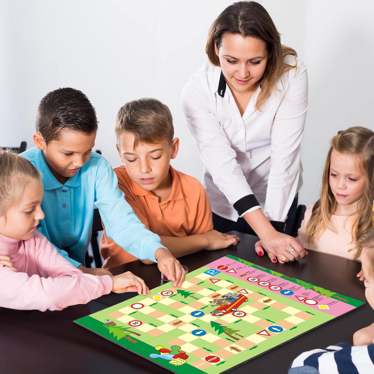 Zhanmai 4 Pcs Folding Blank Game Board, 18" x 18" DIY Create Make Your Own Game Board, Blank Quad Fold Dry Erase Battle for Family School Classroom DIY Activities