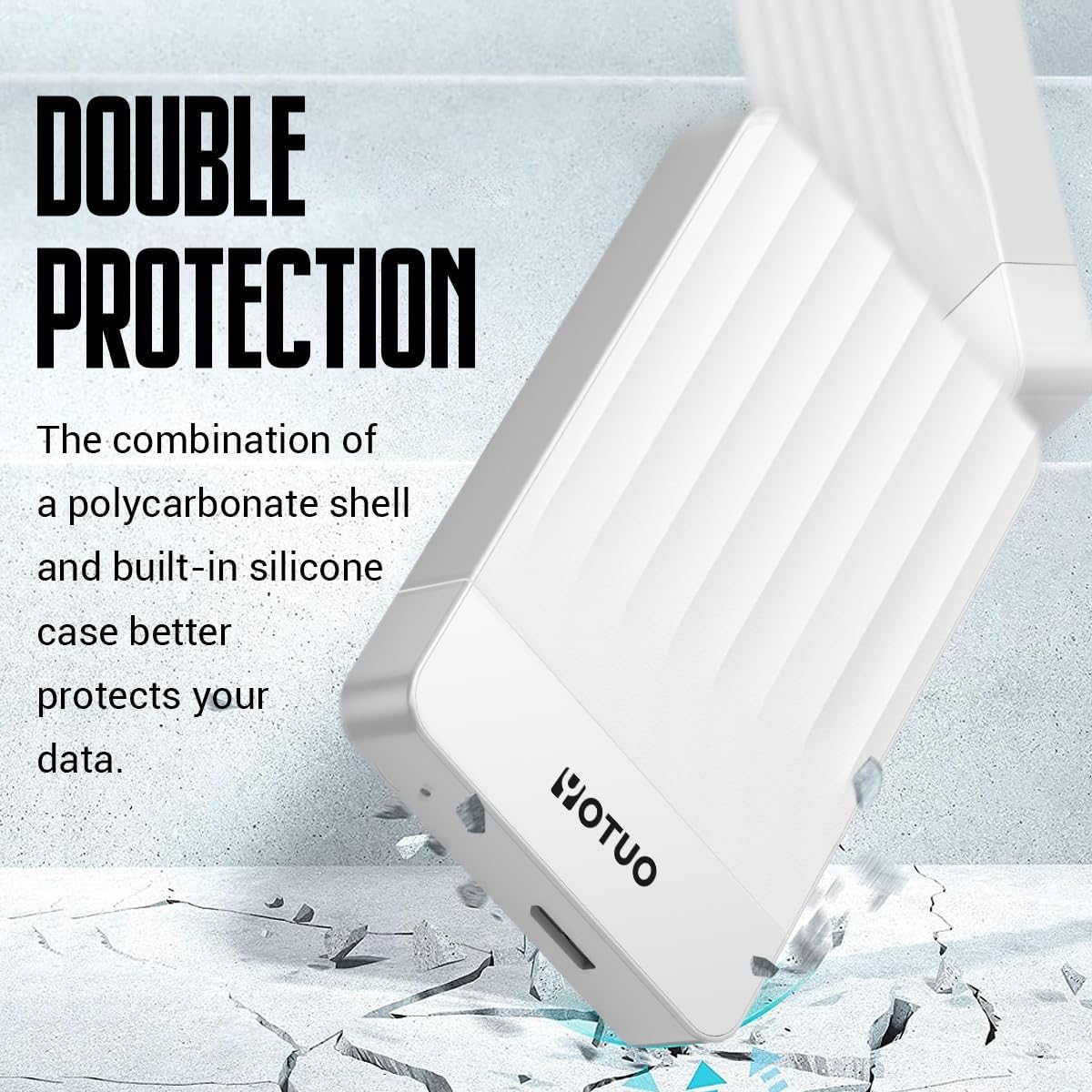 Portable External Hard Drive Storage Expansion Mobile HDD USB 3.0 for PC, Mac, Desktop, Laptop, PS4, PS5, Xbox One X/S, Xbox 360, Xbox Series X/S, Office & Game (White, 750GB)