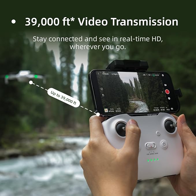 Skyrover S1 Mini Drone with Camera 4K/60fps Video, 48MP Photo with 8K Image Quality, 3-Axis Gimbal Stabilization, 39,000ft Video Transmission, 40-Min Flight Time, Under 249g, Auto Track