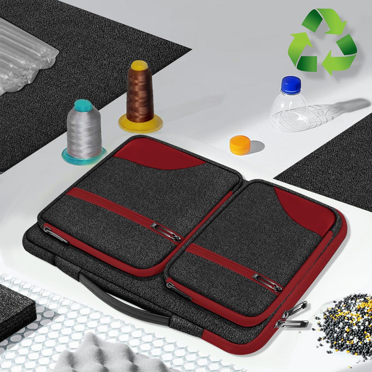 ZINZ Laptop Case 15 15.6 16 inches Sleeve Slim Briefcase Spill-Resistant Handbag for Most Popular 15" 15.6" 16" Notebooks,B01RD02