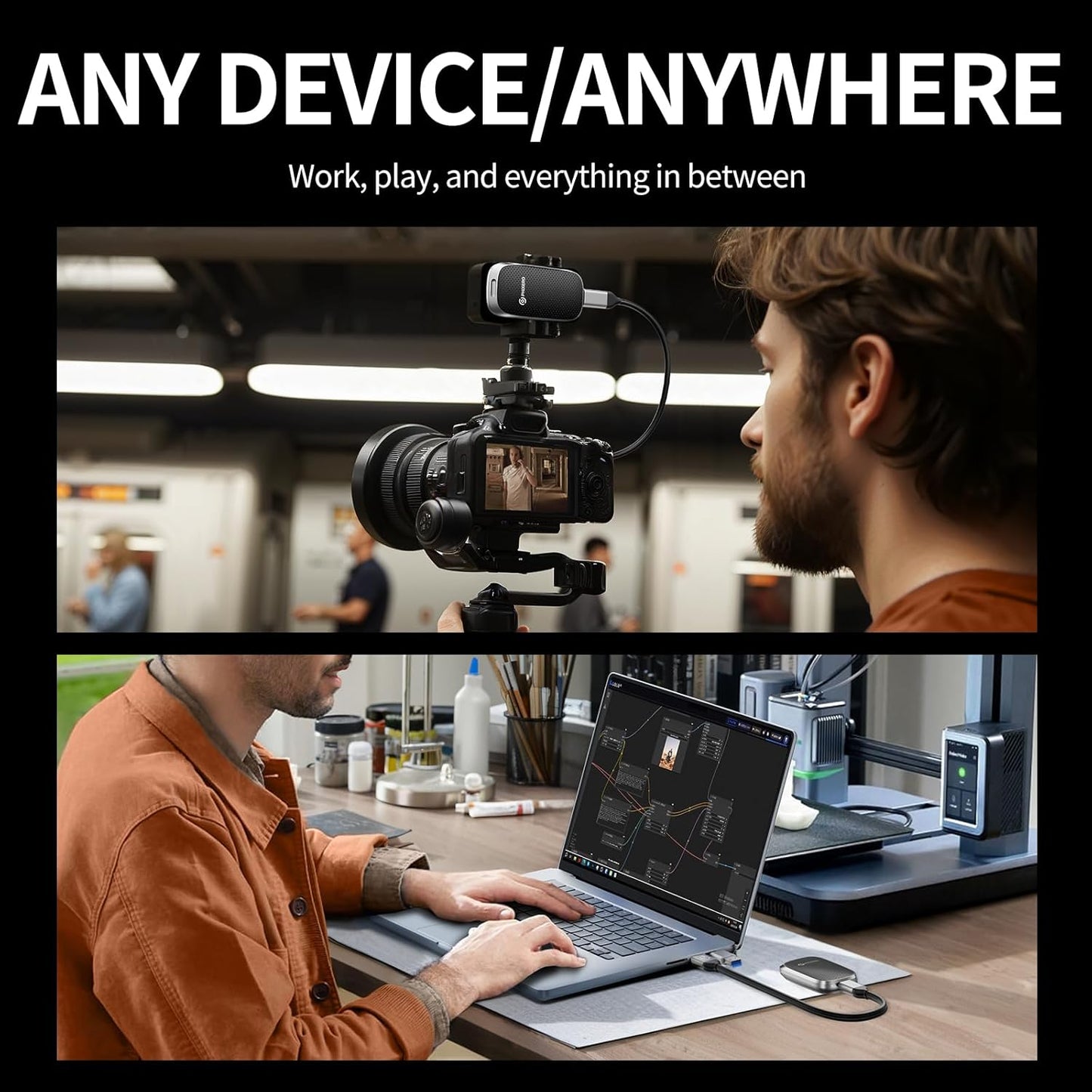 PHIXERO P20 External Portable SSD 1TB,up to 2050Mb/s,External Solid State Drives with 2 in 1 USB C Cable with LED Indicator,USB 3.2 Gen 2 Portable Hard Drive for iPhone 15/16 PRO, Mac, PC & Laptops