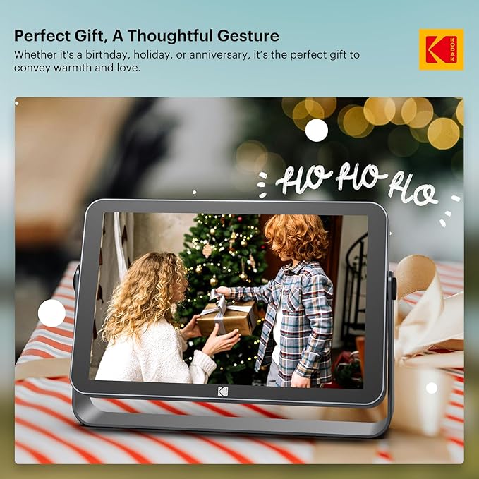 KODAK 10.1 Inch WiFi Digital Picture Frame with 64GB Storage, Electronic Smart Digital Photo Frame 1920x1200 IPS Touch Screen, Auto-Rotate, Share Moments Instantly Gifts for Women