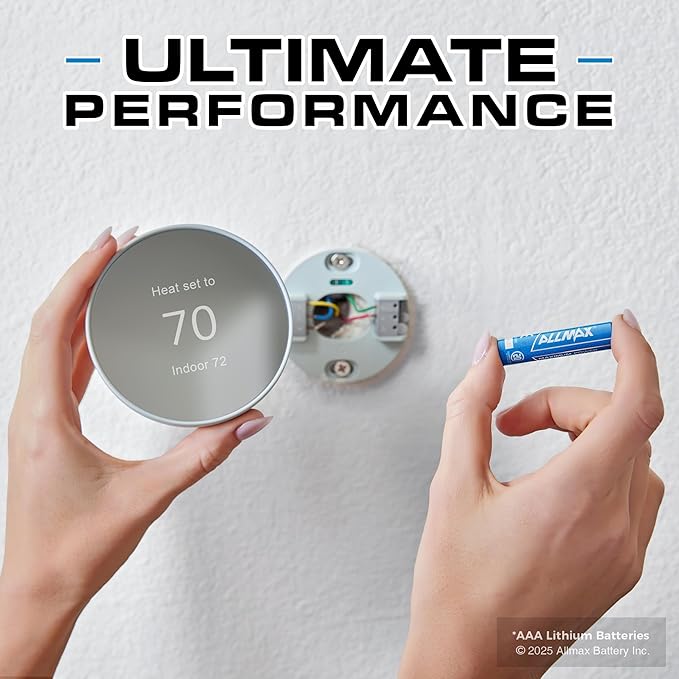 Allmax AAA Lithium Batteries (24 Count) – Longest Lasting, Leakproof, 20-Year Shelf Life, Superior Performance – 1.5V
