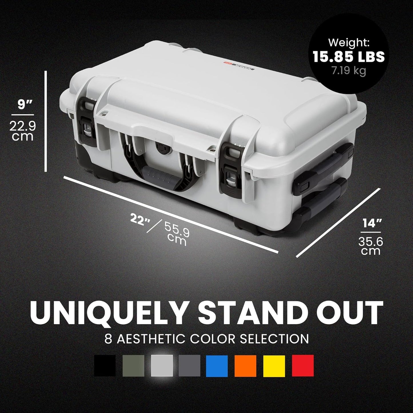 NANUK Wheeled Series 935 Lightweight NK-7 Resin Waterproof Protective Case