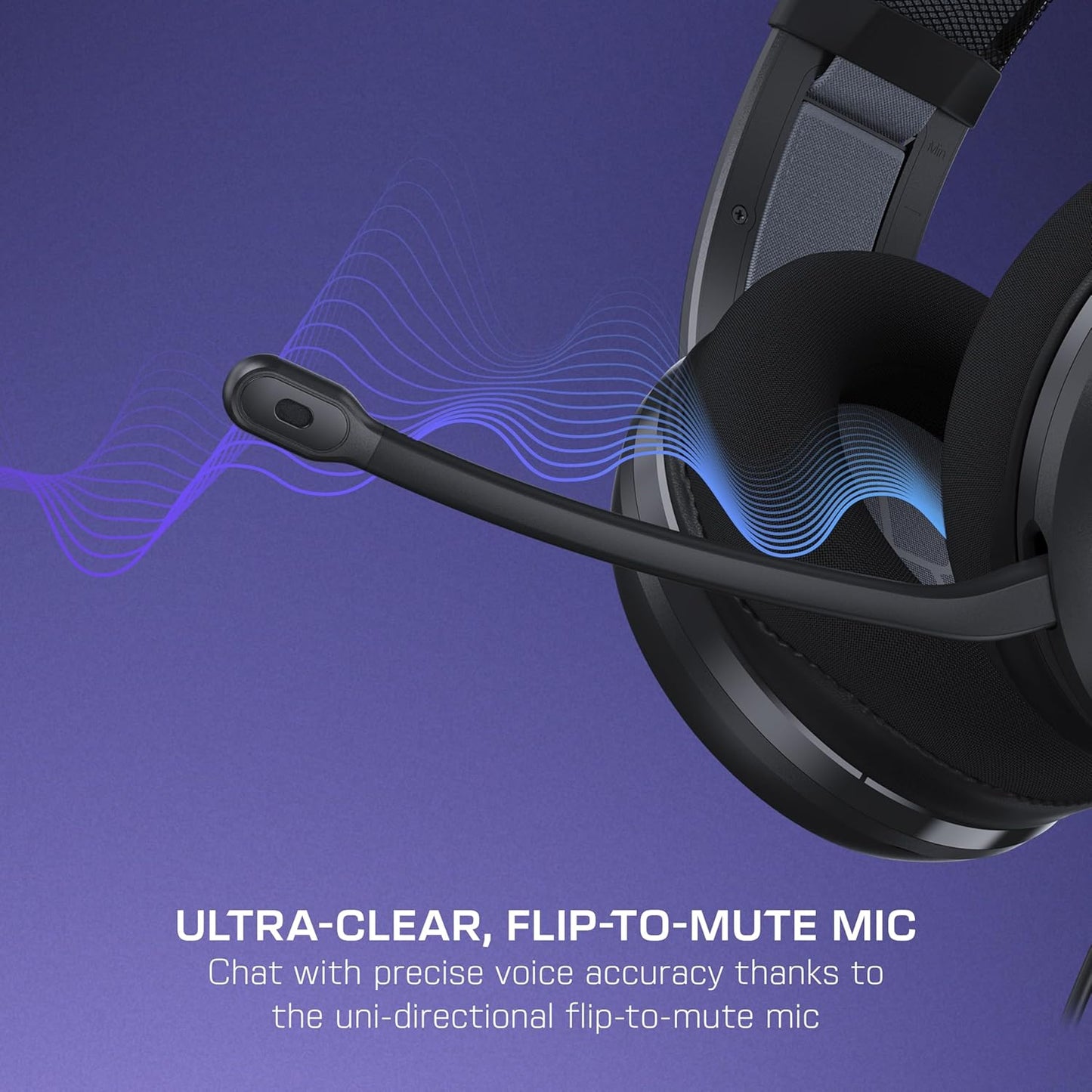 Turtle Beach Atlas 200 Wired USB PC Headset for PC, Gaming Consoles, Xbox, PlayStation, 50mm Nanoclear Drivers, high-Fidelity Audio, Waves 3D Audio, Flip-to-Mute Mic, Memory Foam Cushions - Black