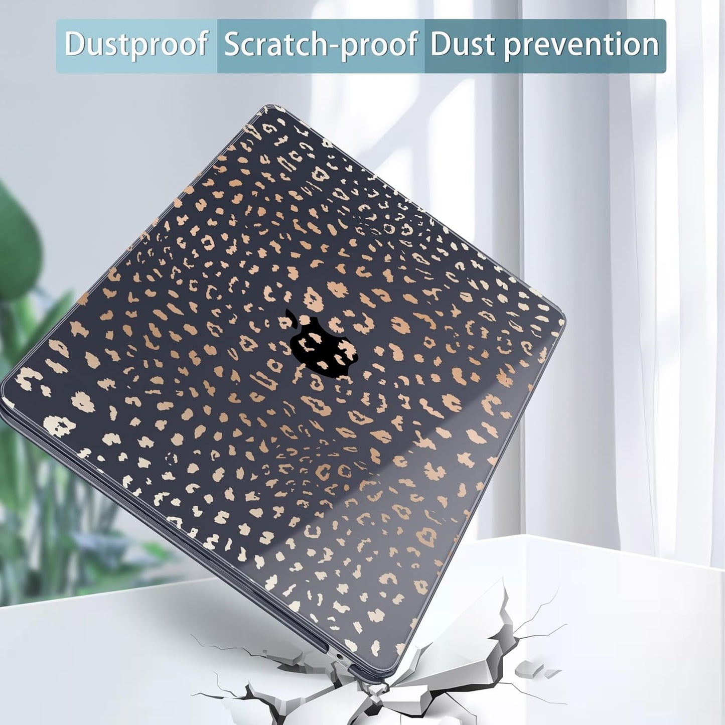 May Chen for MacBook Air 13.6 Inch Case 2025/2024/2023/2022 Release (Model A2681 A3113 A3240, M2 M3 M4 Chip) – Hard Shell Laptop Cover with Keyboard Cover & Screen Protector, Leopard Print