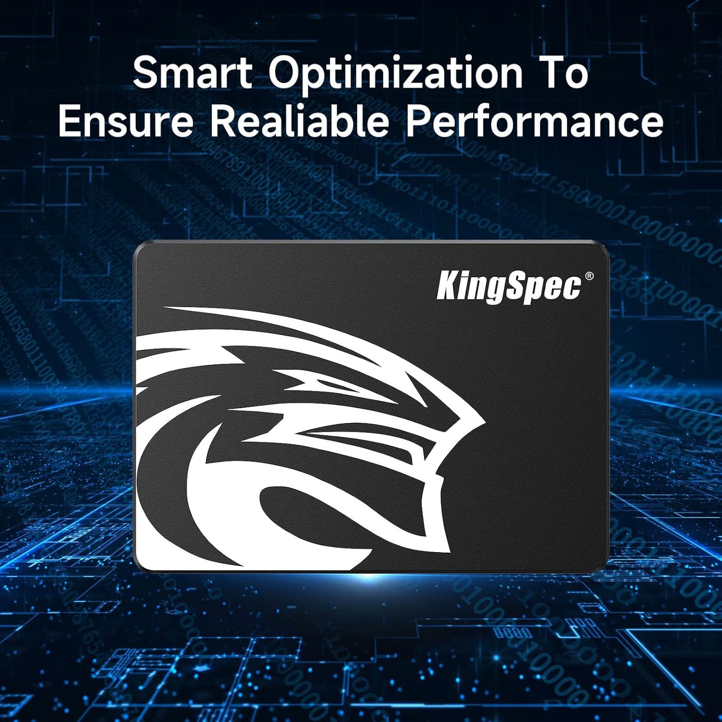 KingSpec 256GB SATA III SSD 6Gb/s, 2.5" SATA SSD with 3D NAND Flash, Internal Solid State Hard Drives, for Laptop and PC Desktop (R/W Speed up to 550/520 MB/s)